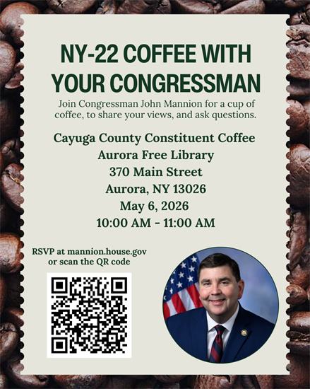 May 6th Cayuga County Constituent Coffee