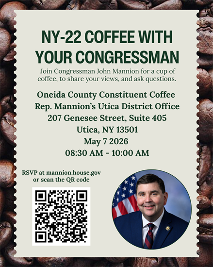 May 7th Oneida County Constituent Coffee